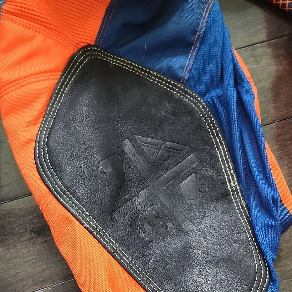 Men's Orange Motocross Pants - Picture 4 of 4